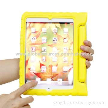 Leather Tablet PC Case for iPad Mini with Handle Stand, Non-toxic and Kids-friendly